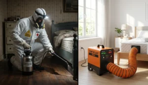 Comparison between bed bug heat treatment equipment and chemical sprayers in Dubai