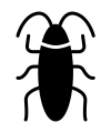 Cockroach icon filled
